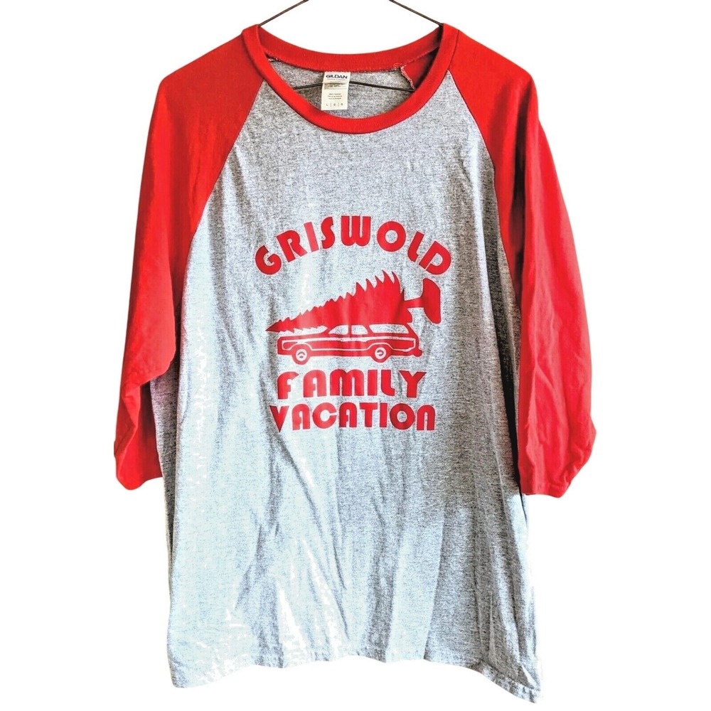 Griswold Family Vacation Ringer T-Shirt Unisex L Lampoon Station Wagon Christmas